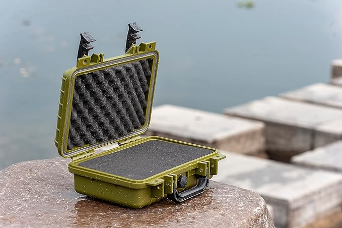 MEIJIA Portable All Weather Waterproof Protective Hard Case, Small Camera Case,Dry Case with Customizable Foam,Fit Use of Drones, Camera,Equipments, 11.65 ”x8.35”x3.78”