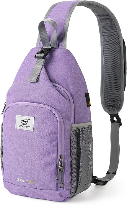 SKYSPER Sling Bag RFID Crossbody Sling Backpack Cross Body Shoulder Bag Travel Hiking Daypack for Women Men