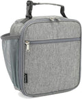 FlowFly Kids Lunch box Insulated Soft Bag Mini Cooler Back to School Thermal Meal Tote Kit for Girls, Boys(Heather Grey)