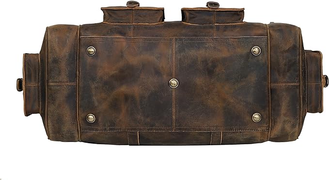 Large duffel bags for men holdall leather travel bag overnight gym sports weekend bag