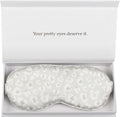 Silk Sleep Mask Light Blocking Luxury 100% Mulberry 22mm Silk Eye Mask Eye Cover Blindfold Ultra Soft Light & Comfy Anti Aging Skin Care with Travel Bag Gift Package