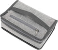 FlowFly Small Insulated Lunch box Portable Soft Bag Mini Cooler Thermal Meal Tote Kit with Handle for Work & School, Heather Grey