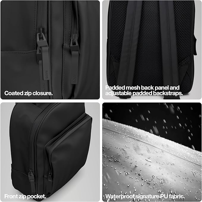 RAINS Large Book Daypack, Backpack, Laptop Bag, Waterproof, 2 Year Warranty, Green