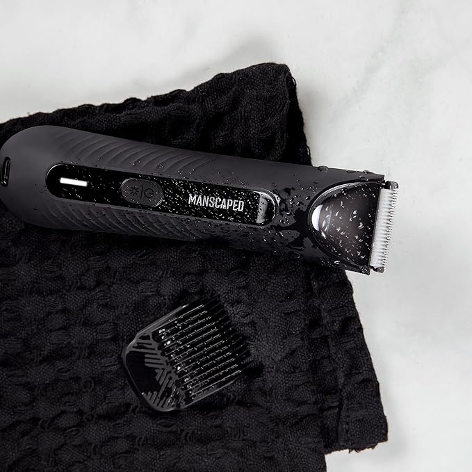 MANSCAPED® The Lawn Mower® 3.0 Plus Groin & Body Hair Trimmer – Updated SkinSafe™ Trimmer Blade, Waterproof Wet/Dry Groomer, USB-C Rechargeable, Men’s Wireless Ball Shaver