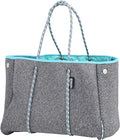 QOGiR Neoprene Multipurpose Beach Bag Tote with Inner Zipper Pocket … … … …