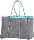 QOGiR Neoprene Multipurpose Beach Bag Tote with Inner Zipper Pocket … … … …
