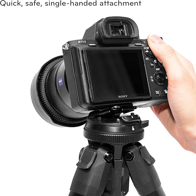 Peak Design Travel Tripod, Aluminum, Compact Design, Quick Setup and Takedown, Pro-Level Stability, Ergonomic Ball Head, Compact and Portable Travel Tripod for Camera and Phone, 20 lb Capacity