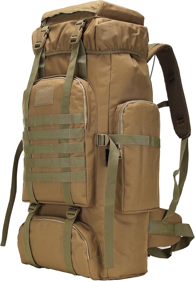 King'sGuard 70L Camping Hiking Backpack Tactical Backpack Military Molle Rucksack Backpack for Outdoor