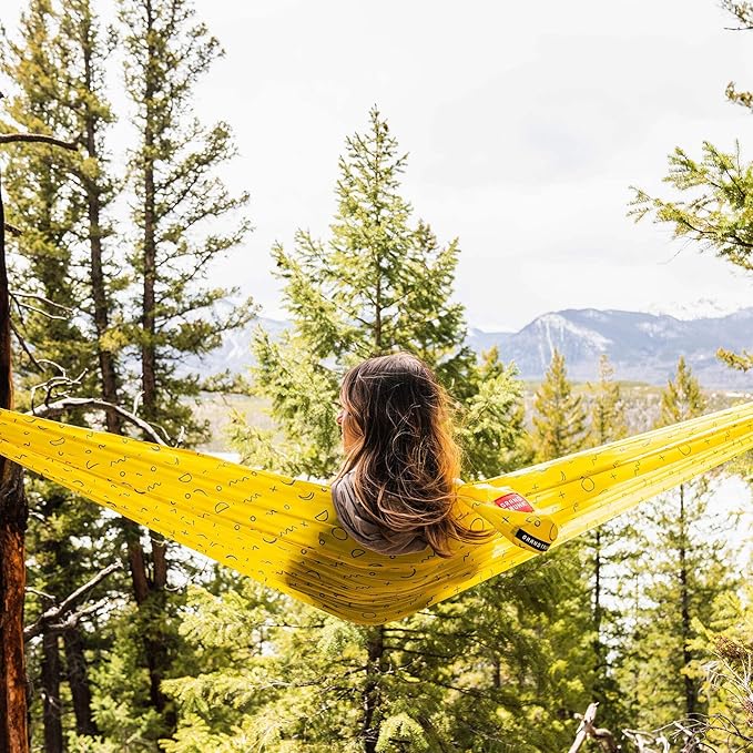 Grand Trunk TrunkTech Single Hammock - One Person Camping, Portable, and Travel Hammock - Nylon and Weather-Proof - Strap to Trees, Deep Teal with Turquoise Trim
