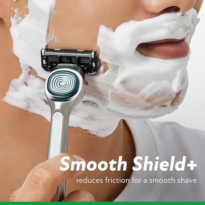 DORCO SLEEK Six Blade Razor System with Multi-Flex Technology Refill Set, Precision Shaving Razor Replacement Cartridge (8 Pack)