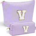YOOLIFE Makeup Bag for Women - Personalized Makeup Pouch for Girlfriend Bridesmaid Wife | Travel Toiletry Bag for Her Mom | Skin Care Bag Birthday Gift for Sister Friend Mini Makeup Bag Sweet 16 Gifts