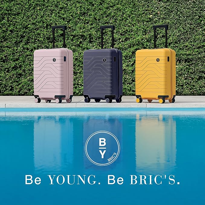 Bric's 30" Expandable Spinner Suitcase - Travel Luggage with TSA-Approved Lock and Hard Shell Exterior - B|Y Ulisse - Pearl Pink