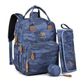 Dikaslon Diaper Bag Backpack with Changing Pad, Pacifier Case and Stroller Straps, Large Unisex Baby Bags for Boys Girls, Camo