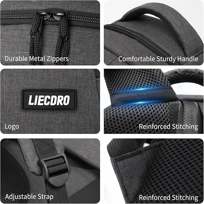 Black Backpacks for Men, Backpack for School, School Backpack for Boys Teens, 15.6 inch Laptop Back Pack with USB Charging Port, College Book Bag, Business Work Travel Bookbag, mochilas para hombres